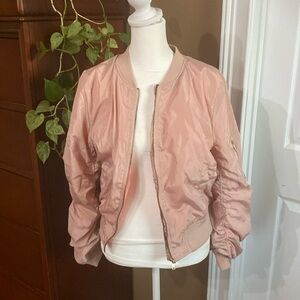 Love Tree pink jacket.  Polyester. Size L.
